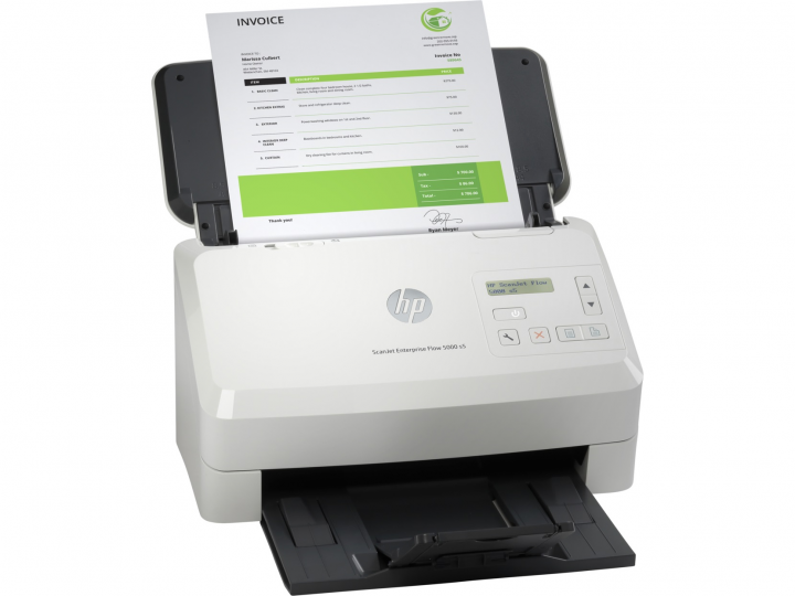 Skaner Biurowy HP ScanJet Enterprise Flow 5000 s5 6FW09A - widok frontu lewej strony