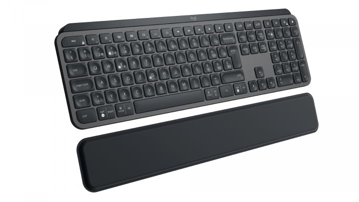 Klawiatura bezprzewodowa Logitech MX Keys czarna z podkładką pod nadgarstki 920-009414