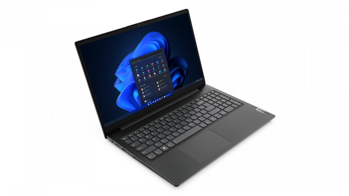 Laptop Lenovo V15 G3 W11H Czarny - widok frontu lewej strony