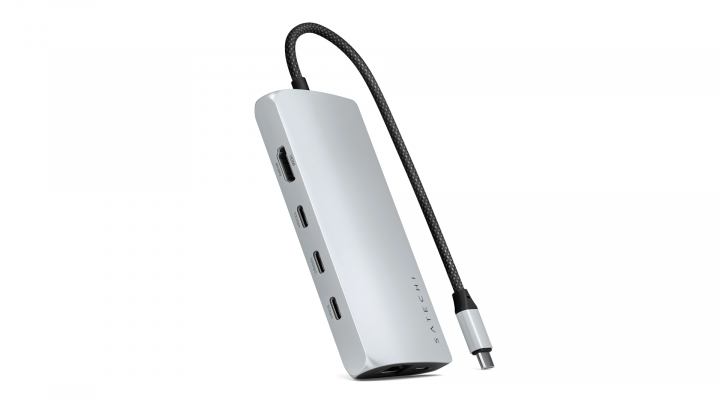 Adapter Satechi USB-C Multiport Adapter 8K srebrny - ST-P8KES