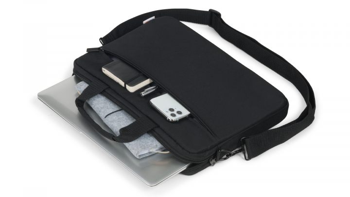 Torba do laptopa DICOTA BASE XX Slim 12,5 D31799 czarna otwarta