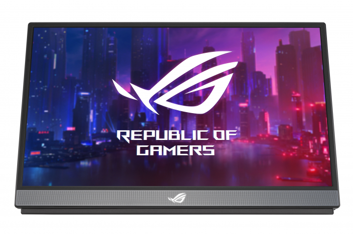 Monitor Asus XG17AHPE czarny - widok frontu