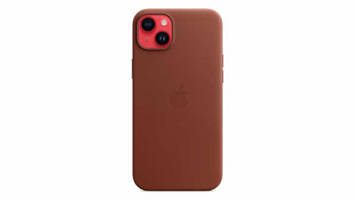 Etui Apple iPhone 14 Plus Leather Case MagSafe Umber MPPD3ZMA 4