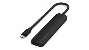 Adapter Satechi 6-in-1 USB-C Slim Multiport Adapter czarny- ST-P6SK