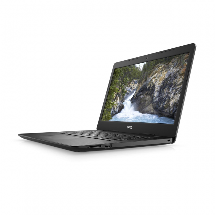 Laptop Dell Vostro 3491 czarny - widok frontu prawej strony