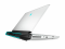 Laptop Dell Alienware Area-51m R2 srebrny - widok tyłu lewej strony