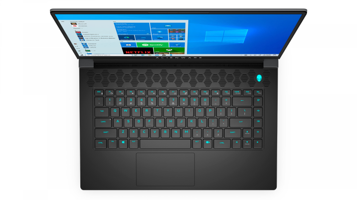 Laptop Dell Alienware M15 R5 W10H-widok z góry