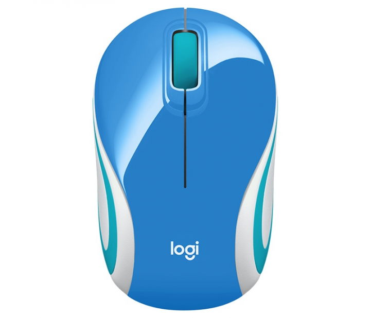 Mysz bezprzewodowa Logitech M187 Niebieska 910-002733 - widok frontu