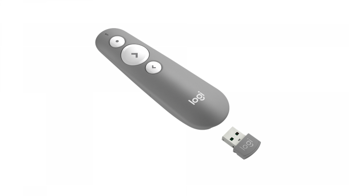 Prezenter bezprzewodowy Logitech R500 Laser szary