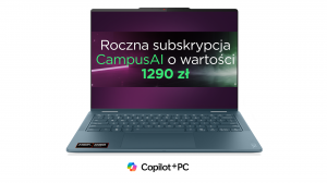Laptop 2w1 Lenovo Yoga 7 14AKP10 83JR004FPB Ryzen AI 5 340 Touch 14" WUXGA OLED 16GB 512SSD W11 + Etui i rysik w zestawie