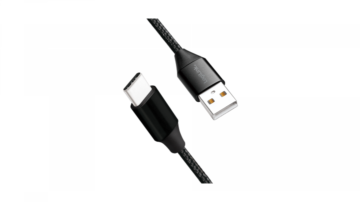 Kabel LogiLink USB 2.0 - USB-C 1m CU0140 - widok frontu2