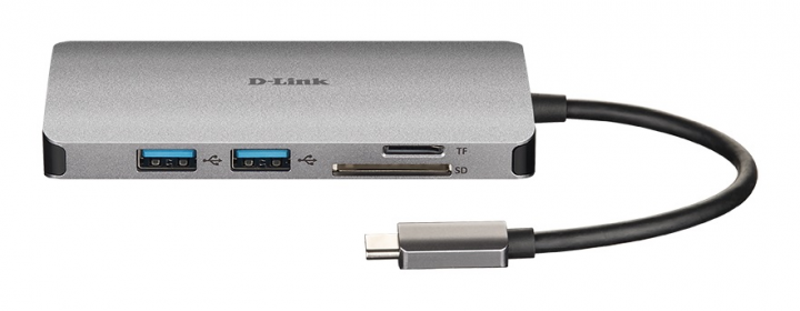 Hub USB-C D-Link - DUB-M810 - widok frontu