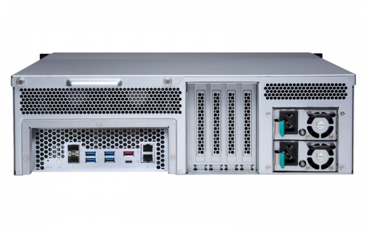 Serwer NAS QNAP TS-1677XU-RP-2600 - widok tyłu