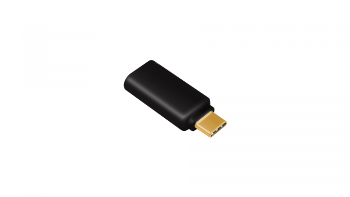 Adapter LogiLink USB-C - TRRS miniJack UA0356 - widok frontu