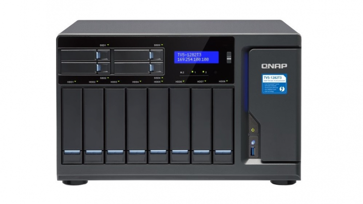 Serwer NAS QNAP TVS-1282T3-i5-16G - widok frontu