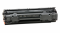 Toner HP 35A czarny CB435A widok frontu lewej strony