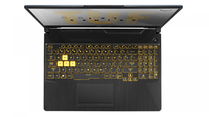 Laptop Asus TUF Gaming A15 FA506IV/FA506IU Fortress Gray - widok z góry