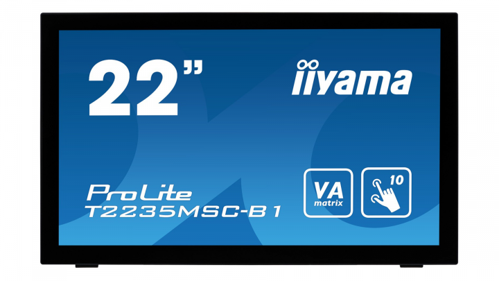 Monitor z dotykowym ekranem IIYAMA ProLite T2235MSC-B1 - widok frontu