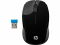 Mysz bezprzewodowa HP 200 Black X6W31AA - widok z góry
