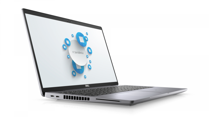 Mobilna stacja robocza Dell Precision 3560 NoOs szary-widok frontu lewej strony
