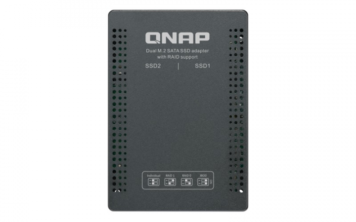 Adapter QNAP 2x M.2 2280 - 25 QDA-A2MAR - widok frontu