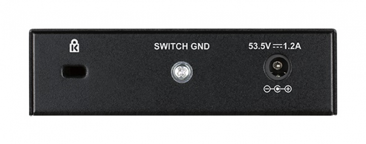 Switch D-Link - DES-1005P - widok z tyłu