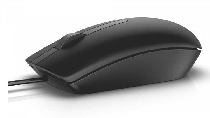 Mysz przewodowa Dell MS116 czarna 570-AAIR - widok prawej strony