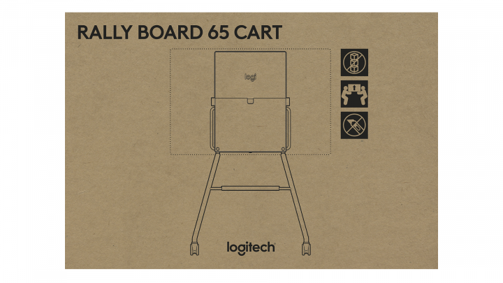 Podstawa mobilna pod monitor Logitech Rally Board 65 Cart - 952-000251 6