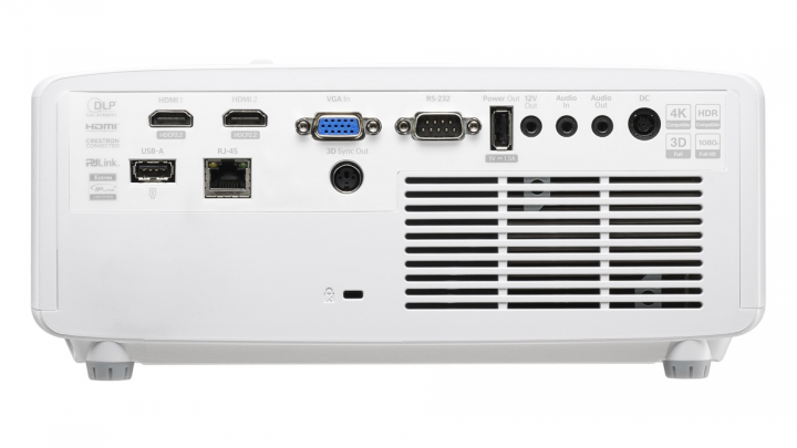 Projektor Optoma ZH551 E3P7P81E111 tył z portami