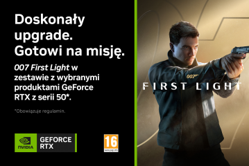 Doskonały upgrade. Gotowi na misję. 007 First Light w zestawie z wybranymi produktami GeForce RTX z serii 50. 3