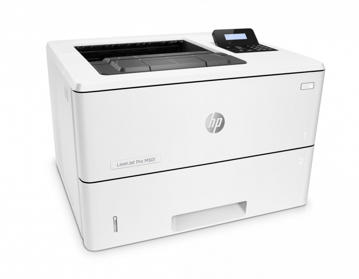 Drukarka laserowa monochromatyczna HP LaserJet Enterprise M501dn - J8H61A - widok frontu lewej strony