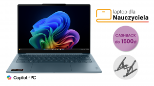 Laptop dla Nauczyciela Lenovo Yoga Slim 7 14AKP10 83JY002GPB Ryzen AI 5 340 14" WUXGA OLED 16GB 512SSD W11