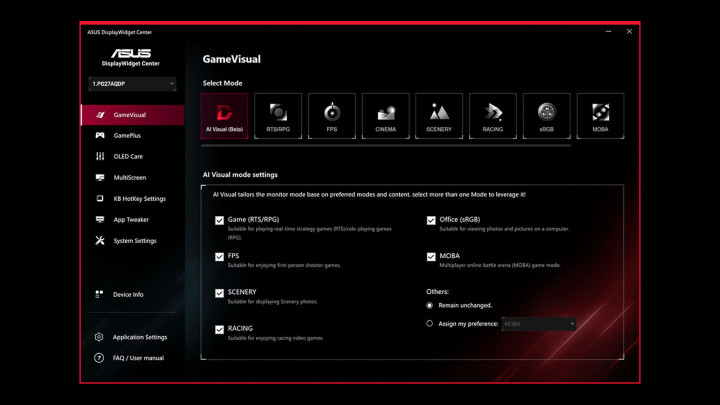 Monitor ASUS ROG Strix OLED XG27ACDNG 2