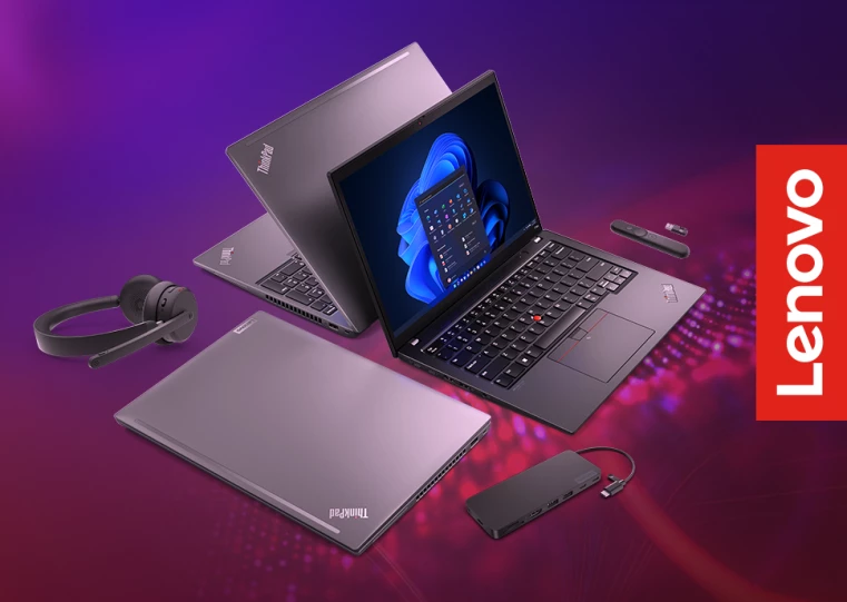 Kup notebook Lenovo serii ThinkPad i otrzymaj zestaw akcesoriów idealny do pracy. - bloczek promo