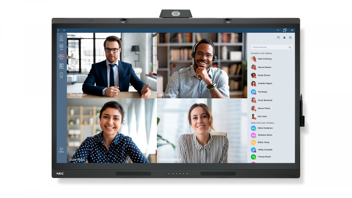 Monitor interaktywny do wideokonferencji MultiSync WD551 55" UHD 400cd/m2 16/7 - 60005140