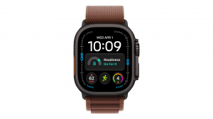 Smartwatch Apple Watch Ultra 4 GPS + Cellular, koperta 49 mm z tytanu w kolorze czarnym, opaska Alpine w kolorze burgund - rozmiar M - MJC14QP/A