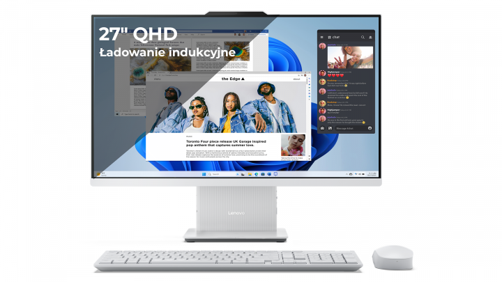 Komputer AiO Lenovo IdeaCentre 27ARR9 W11H Cloud Grey (Wireless keyb+mouse)