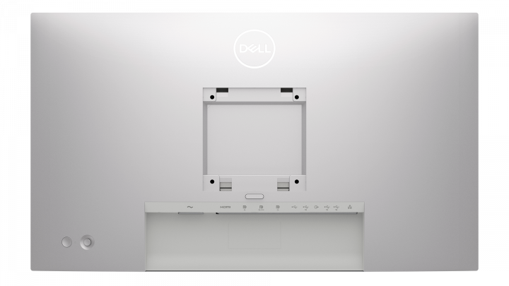 Monitor Dell UltraSharp U2422H No Stand srebrny - widok z tyłu