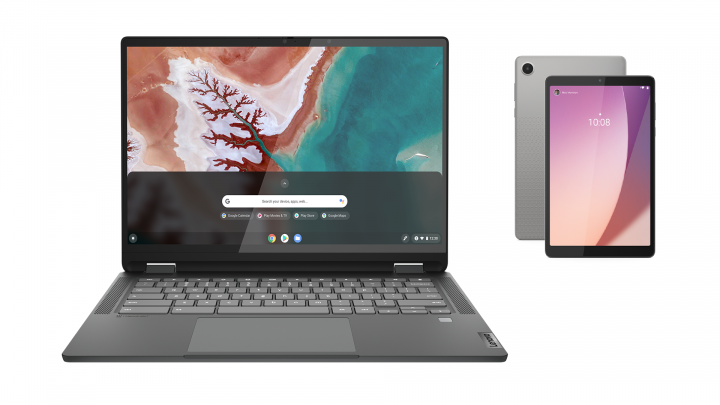 IdeaPad Flex 5 Chrome 14IAU7 ChromeOS Storm Grey + Tablet M8 ZAD00069PL