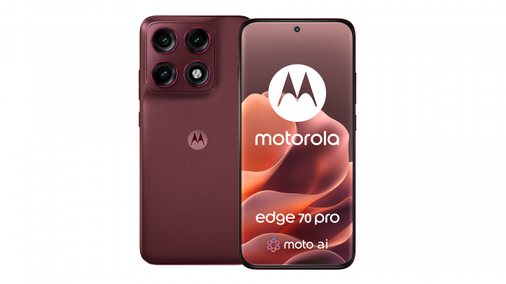 Smartfon Motorola edge 70 Pro bordowy 