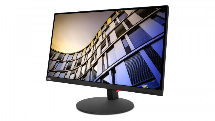Monitor Lenovo ThinkVision T27p-10 czarny - widok frontu prawej strony