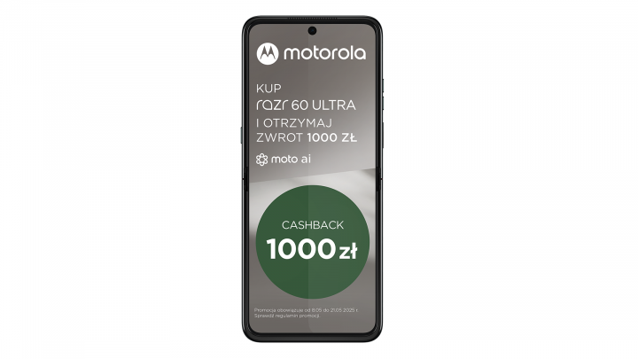Smartfon Motorola razr 60 Ultra ciemnozielony Cashback 2
