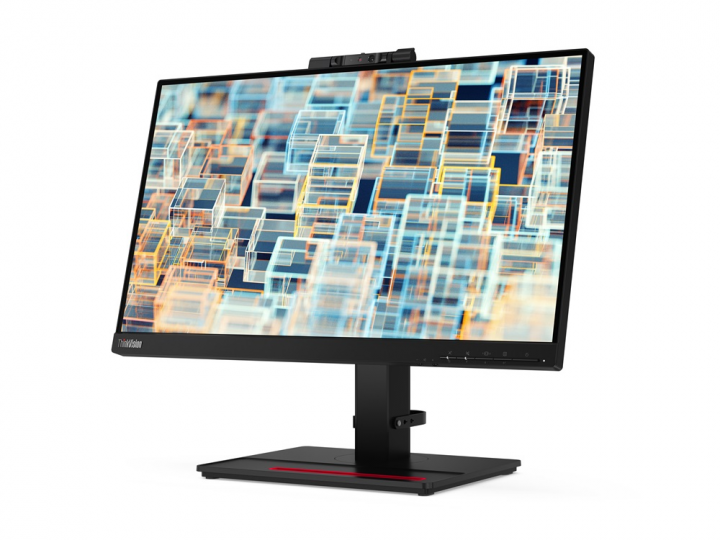 Monitor Lenovo ThinkVision T22v czarny - widok frontu prawej strony