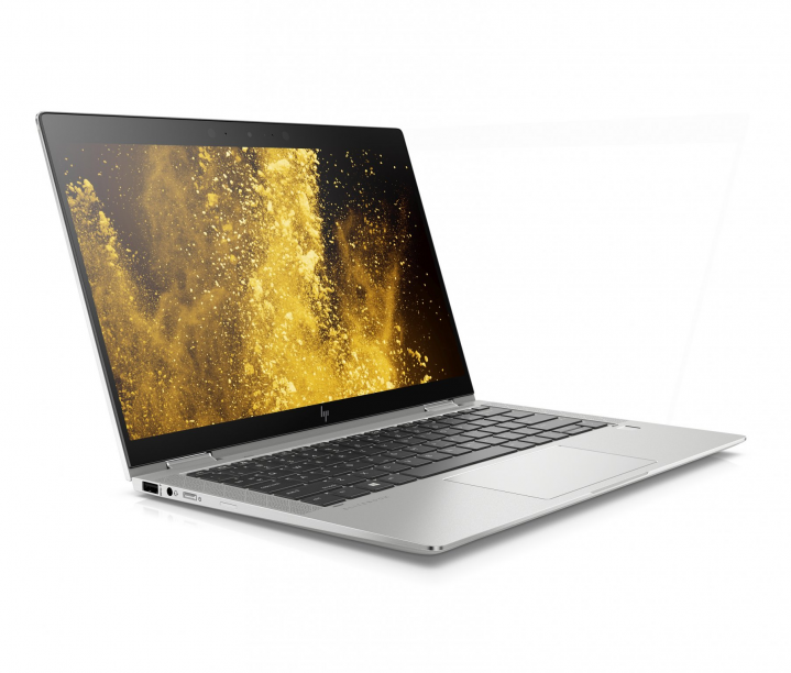 Laptop HP Elitebook x360 1030 G4 srebrny - widok frontu lewej strony