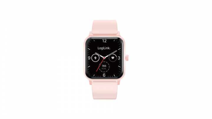 Smartwatch LogiLink LCD BT5.2 IP68 różowy SW0001P 2