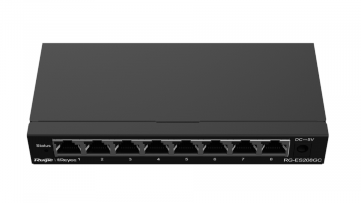 Switch Ruijie Reyee RG-ES208GC 8-port GE Ext PSU 3