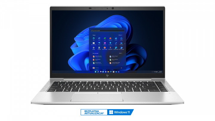 Laptop HP EliteBook 845 G8 - widok frontu