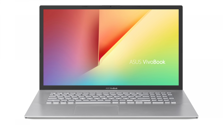 Laptop Asus VivoBook M712DA srebrny - widok frontu