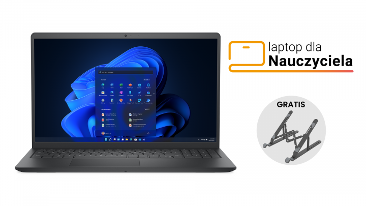 Laptop Dell Inspiron 15 3530 W11P Carbon Black (USB-C) BON + Podstawka Orico