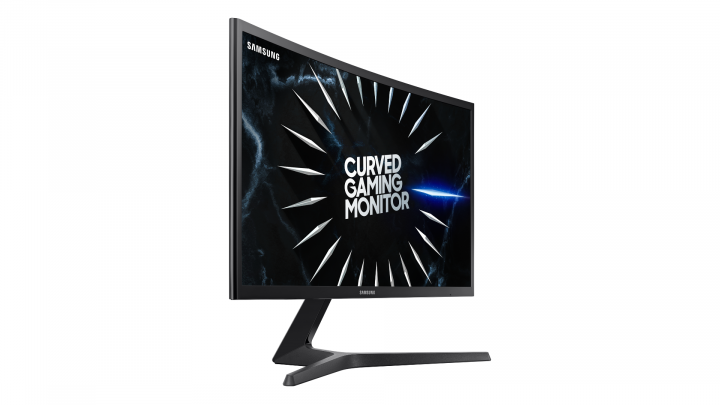 Monitor Samsung LC24RG50FZRXEN 24" Curved FHD 144Hz - widok frontu lewej strony